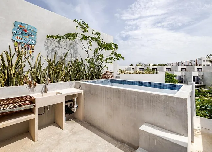 Penthouse With Private Pool 10 Min To Tulum